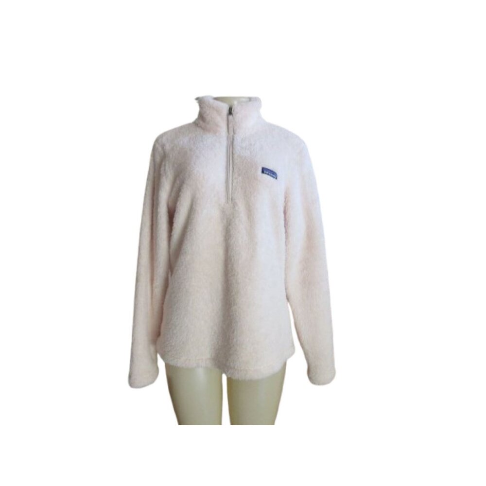 Patagonia Los Gatos Pale Pink Fleece 1/4 Zip Jacket Size Large